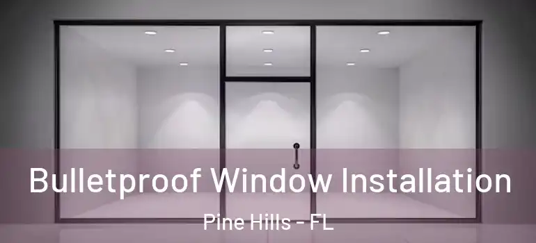  Bulletproof Window Installation Pine Hills - FL