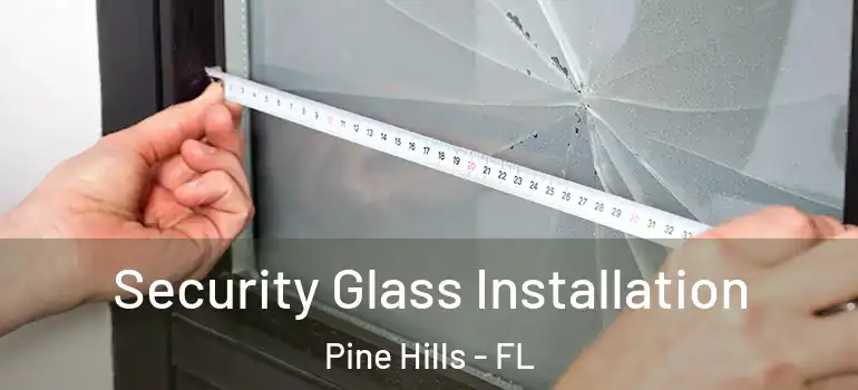 Security Glass Installation Pine Hills - FL